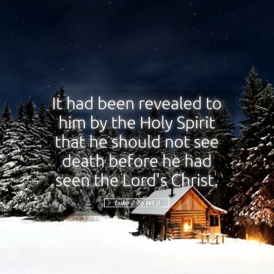 Picture 05 - Luke 2:26 WEB - It had been revealed to him by the Holy Spirit - Bible Verse Picture