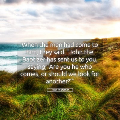 Picture 05 - Luke 7:20 WEB - When the men had come to him, they said, 