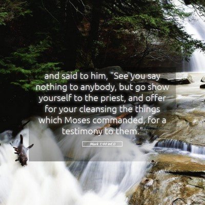 Picture 05 - Mark 1:44 WEB - and said to him, 