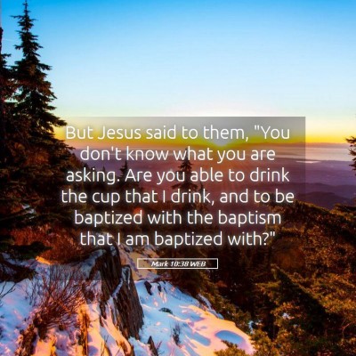 Picture 05 - Mark 10:38 WEB - But Jesus said to them, 