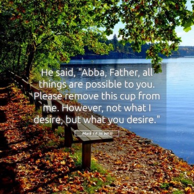 Picture 05 - Mark 14:36 WEB - He said, 