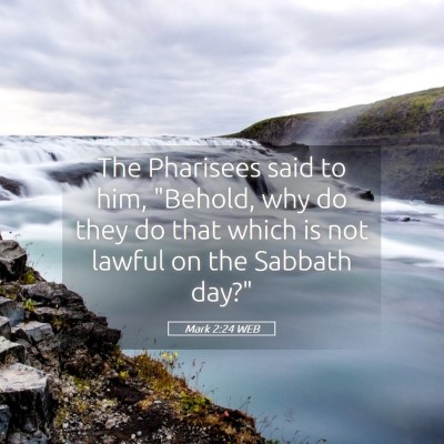 Picture 05 - Mark 2:24 WEB - The Pharisees said to him, 