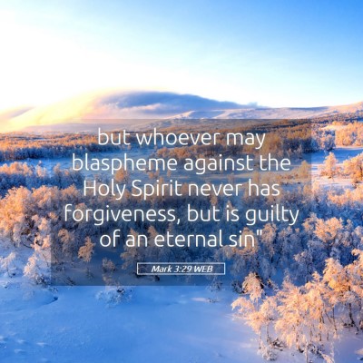 Picture 05 - Mark 3:29 WEB - but whoever may blaspheme against the Holy Spirit - Bible Verse Picture