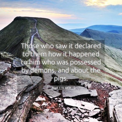 Picture 05 - Mark 5:16 WEB - Those who saw it declared to them how it happened - Bible Verse Picture