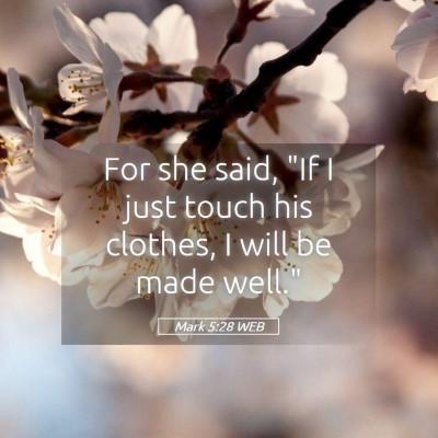 Picture 05 - Mark 5:28 WEB - For she said, 