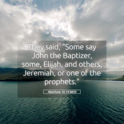 Picture 05 - Matthew 16:14 WEB - They said, 