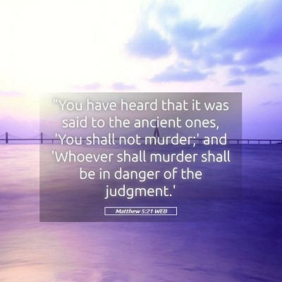 Picture 05 - Matthew 5:21 WEB - 
