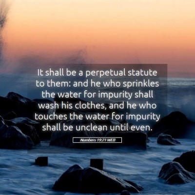 Picture 05 - Numbers 19:21 WEB - It shall be a perpetual statute to them: and he - Bible Verse Picture