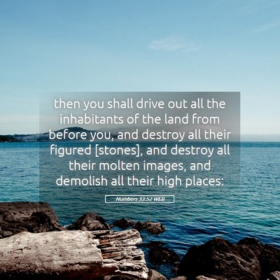 Picture 05 - Numbers 33:52 WEB - then you shall drive out all the inhabitants of - Bible Verse Picture