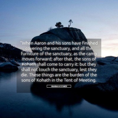 Picture 05 - Numbers 4:15 WEB - 