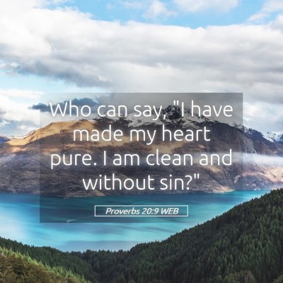 Picture 05 - Proverbs 20:9 WEB - Who can say, 
