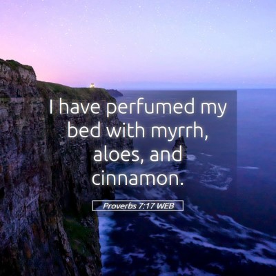 Picture 05 - Proverbs 7:17 WEB - I have perfumed my bed with myrrh, aloes, and - Bible Verse Picture