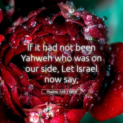 Picture 05 - Psalms 124:1 WEB - If it had not been Yahweh who was on our side, - Bible Verse Picture
