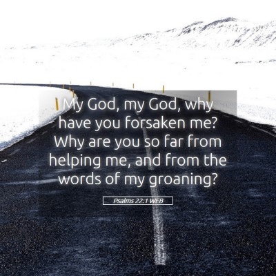 Picture 05 - Psalms 22:1 WEB - My God, my God, why have you forsaken me? Why are - Bible Verse Picture