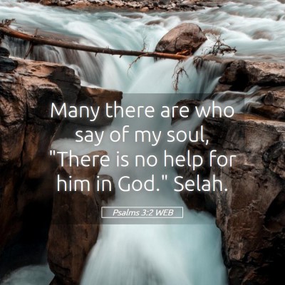 Picture 05 - Psalms 3:2 WEB - Many there are who say of my soul, 
