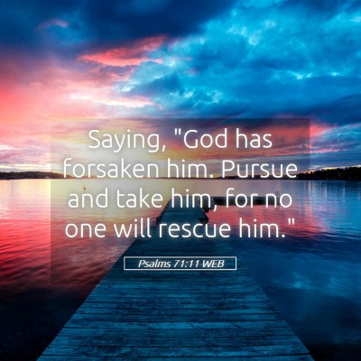 Picture 05 - Psalms 71:11 WEB - Saying, 