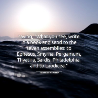 Picture 05 - Revelation 1:11 WEB - saying, 