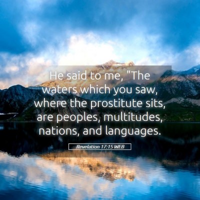 Picture 05 - Revelation 17:15 WEB - He said to me, 