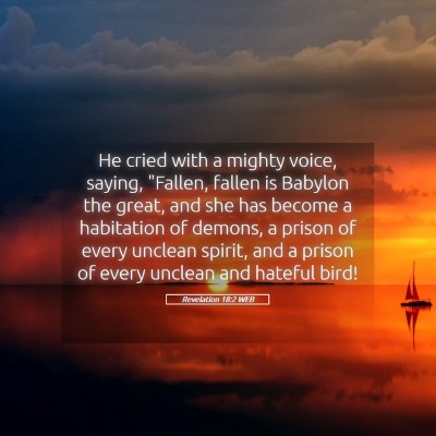 Picture 05 - Revelation 18:2 WEB - He cried with a mighty voice, saying, 
