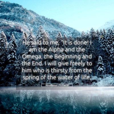 Picture 05 - Revelation 21:6 WEB - He said to me, 