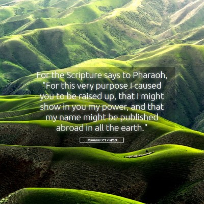 Picture 05 - Romans 9:17 WEB - For the Scripture says to Pharaoh, 