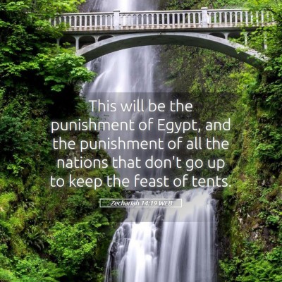 Picture 05 - Zechariah 14:19 WEB - This will be the punishment of Egypt, and the - Bible Verse Picture