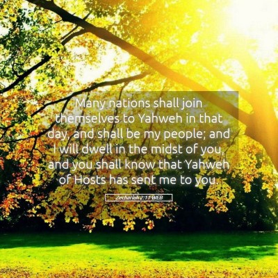 Picture 05 - Zechariah 2:11 WEB - Many nations shall join themselves to Yahweh in - Bible Verse Picture