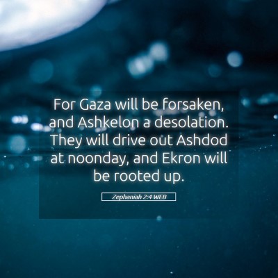 Picture 05 - Zephaniah 2:4 WEB - For Gaza will be forsaken, and Ashkelon a - Bible Verse Picture