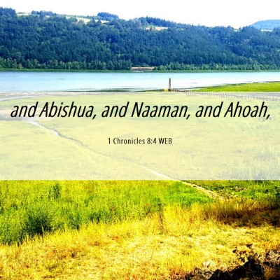 Picture 06 - 1 Chronicles 8:4 WEB - and Abishua, and Naaman, and - Bible Verse Picture