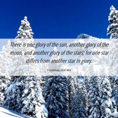 Picture 06 - 1 Corinthians 15:41 WEB - There is one glory of the sun, another glory of - Bible Verse Picture