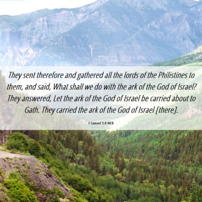 Picture 06 - 1 Samuel 5:8 WEB - They sent therefore and gathered all the lords of - Bible Verse Picture