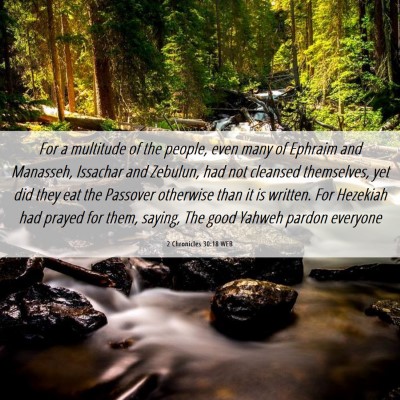 Picture 06 - 2 Chronicles 30:18 WEB - For a multitude of the people, even many of - Bible Verse Picture
