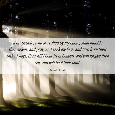 Picture 06 - 2 Chronicles 7:14 WEB - if my people, who are called by my name, shall - Bible Verse Picture