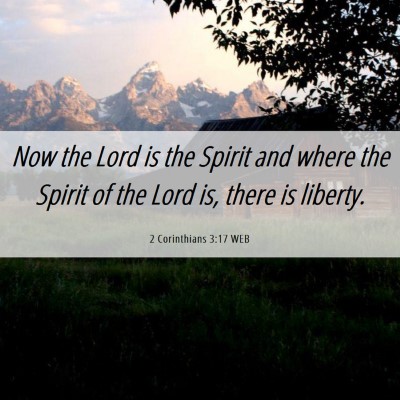 Picture 06 - 2 Corinthians 3:17 WEB - Now the Lord is the Spirit and where the Spirit - Bible Verse Picture