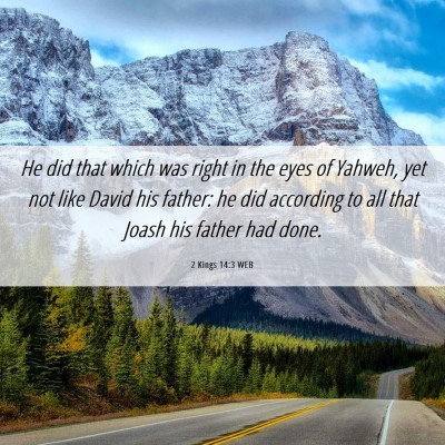 Picture 06 - 2 Kings 14:3 WEB - He did that which was right in the eyes of - Bible Verse Picture