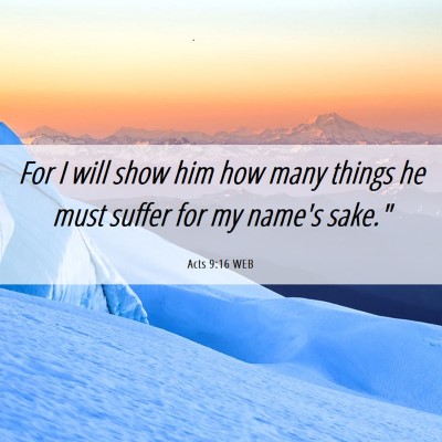 Picture 06 - Acts 9:16 WEB - For I will show him how many things he must - Bible Verse Picture