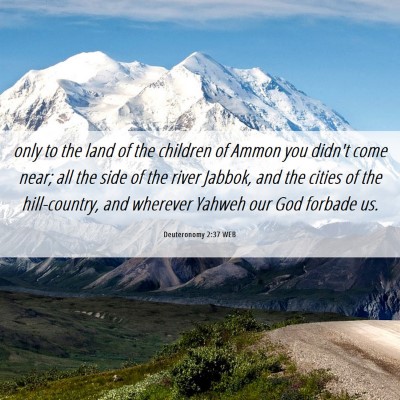 Picture 06 - Deuteronomy 2:37 WEB - only to the land of the children of Ammon you - Bible Verse Picture
