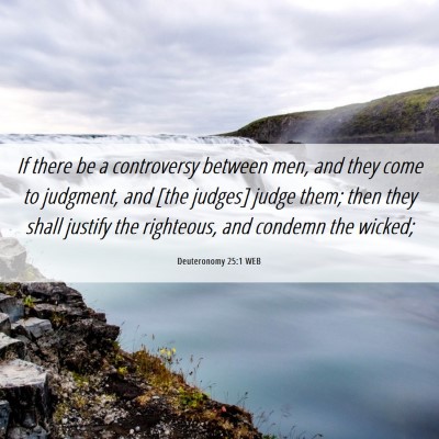 Picture 06 - Deuteronomy 25:1 WEB - If there be a controversy between men, and they - Bible Verse Picture
