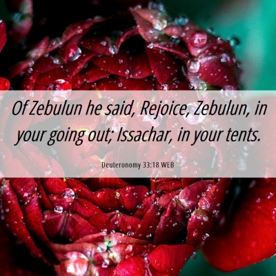 Picture 06 - Deuteronomy 33:18 WEB - Of Zebulun he said, Rejoice, Zebulun, in your - Bible Verse Picture