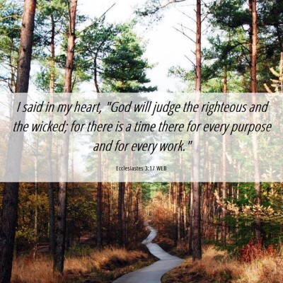 Picture 06 - Ecclesiastes 3:17 WEB - I said in my heart, 