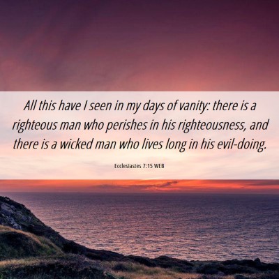 Picture 06 - Ecclesiastes 7:15 WEB - All this have I seen in my days of vanity: there - Bible Verse Picture