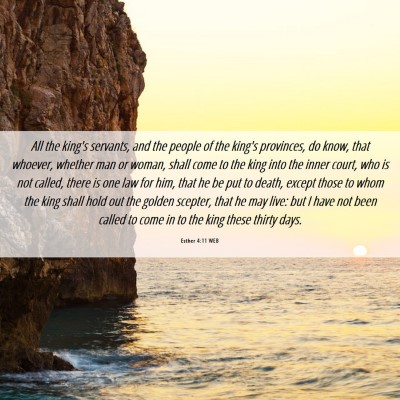 Picture 06 - Esther 4:11 WEB - All the king's servants, and the people of the - Bible Verse Picture