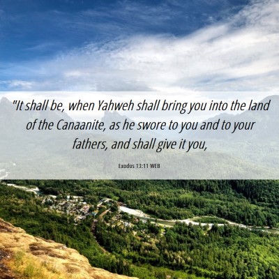 Picture 06 - Exodus 13:11 WEB - 