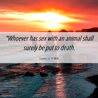 Picture 06 - Exodus 22:19 WEB - 