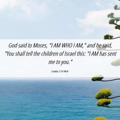 Picture 06 - Exodus 3:14 WEB - God said to Moses, 