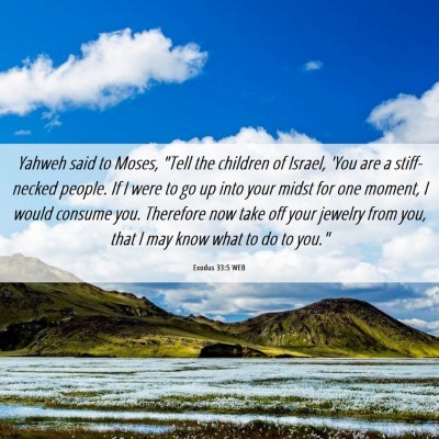 Picture 06 - Exodus 33:5 WEB - Yahweh said to Moses, 