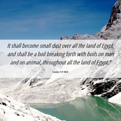 Picture 06 - Exodus 9:9 WEB - It shall become small dust over all the land of - Bible Verse Picture