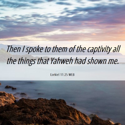 Picture 06 - Ezekiel 11:25 WEB - Then I spoke to them of the captivity all the - Bible Verse Picture
