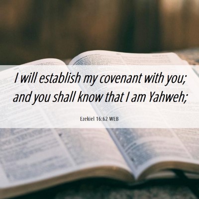 Picture 06 - Ezekiel 16:62 WEB - I will establish my covenant with you; and you - Bible Verse Picture