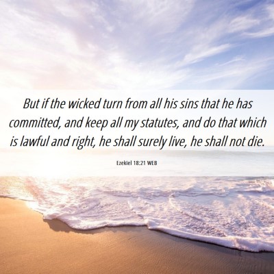 Picture 06 - Ezekiel 18:21 WEB - But if the wicked turn from all his sins that he - Bible Verse Picture